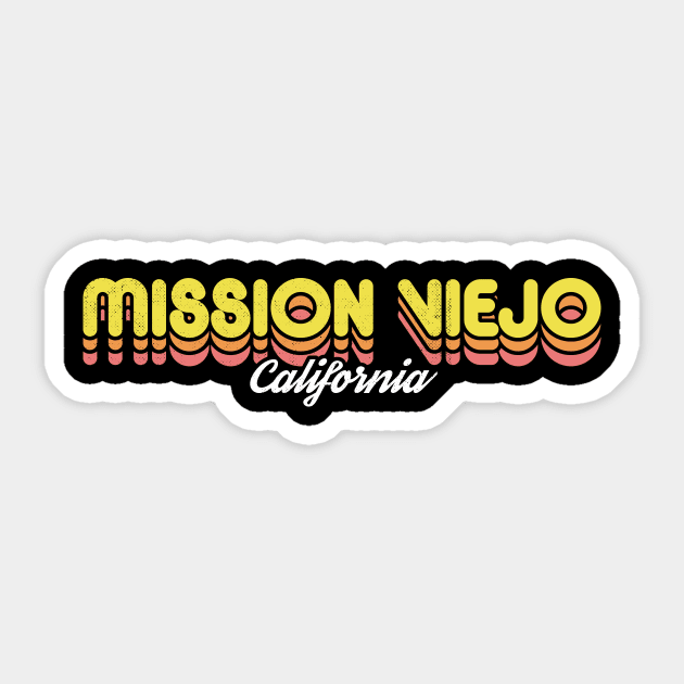 Retro Mission Viejo California Sticker by rojakdesigns